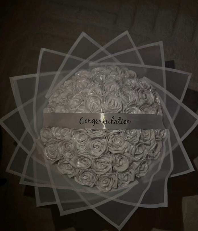 25 Witte rozen