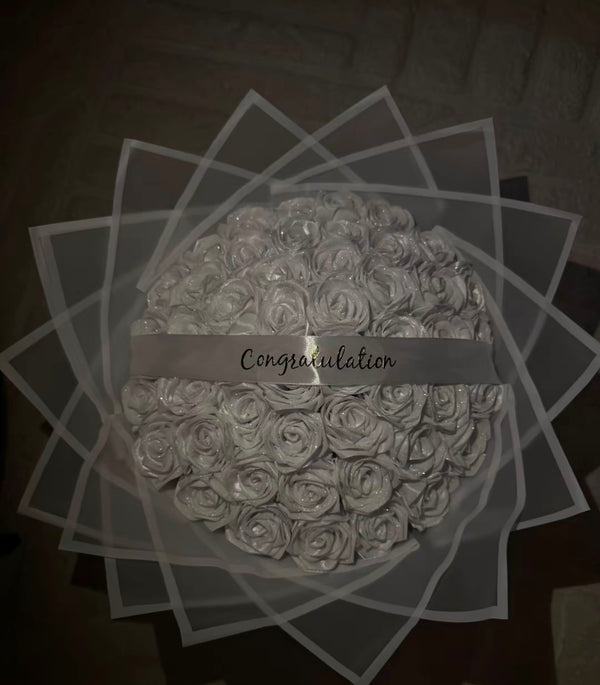 25 Witte rozen
